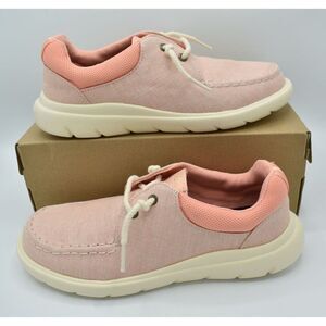 Sperry Light Pink Canvas Slip-On Flats with White Sole